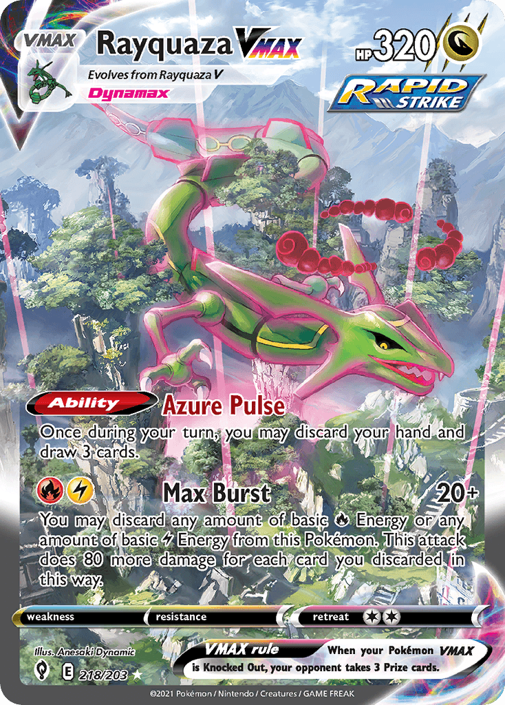 Rayquaza VMAX — Pokémon Evolving Skies